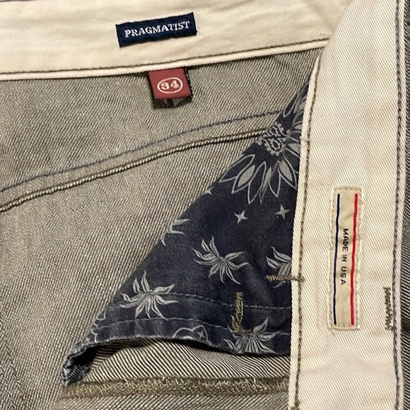 AGAVE DENIM PRAGMATIST Men’s Jeans, Sage Gray/Brown color, size 34/30 - Picture 4 of 14